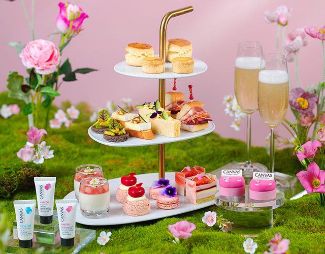 Sky Lounge x CANVAS<br>
Canvas Rosy Blossom Afternoon Tea<br>
Exclusive 25% savings for afternoon tea