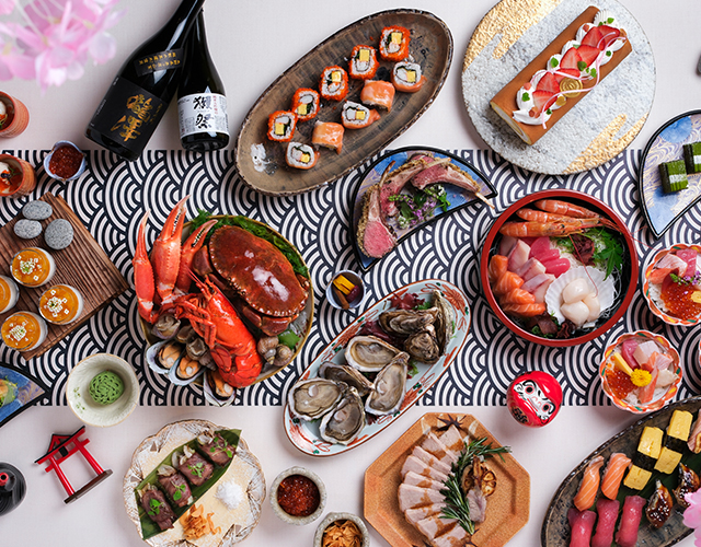 The Café<br>
Flavors of Japanese Ocean Treasures Buffet<br>
Buy-2-Get-1 Offer for Dinner Buffet