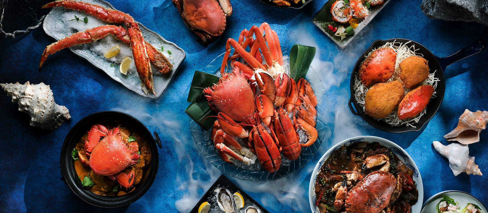 The Café<br>
Crab-tacular Dinner Feasts<br>
Buy-2-Get-1 Offer for Dinner Buffet